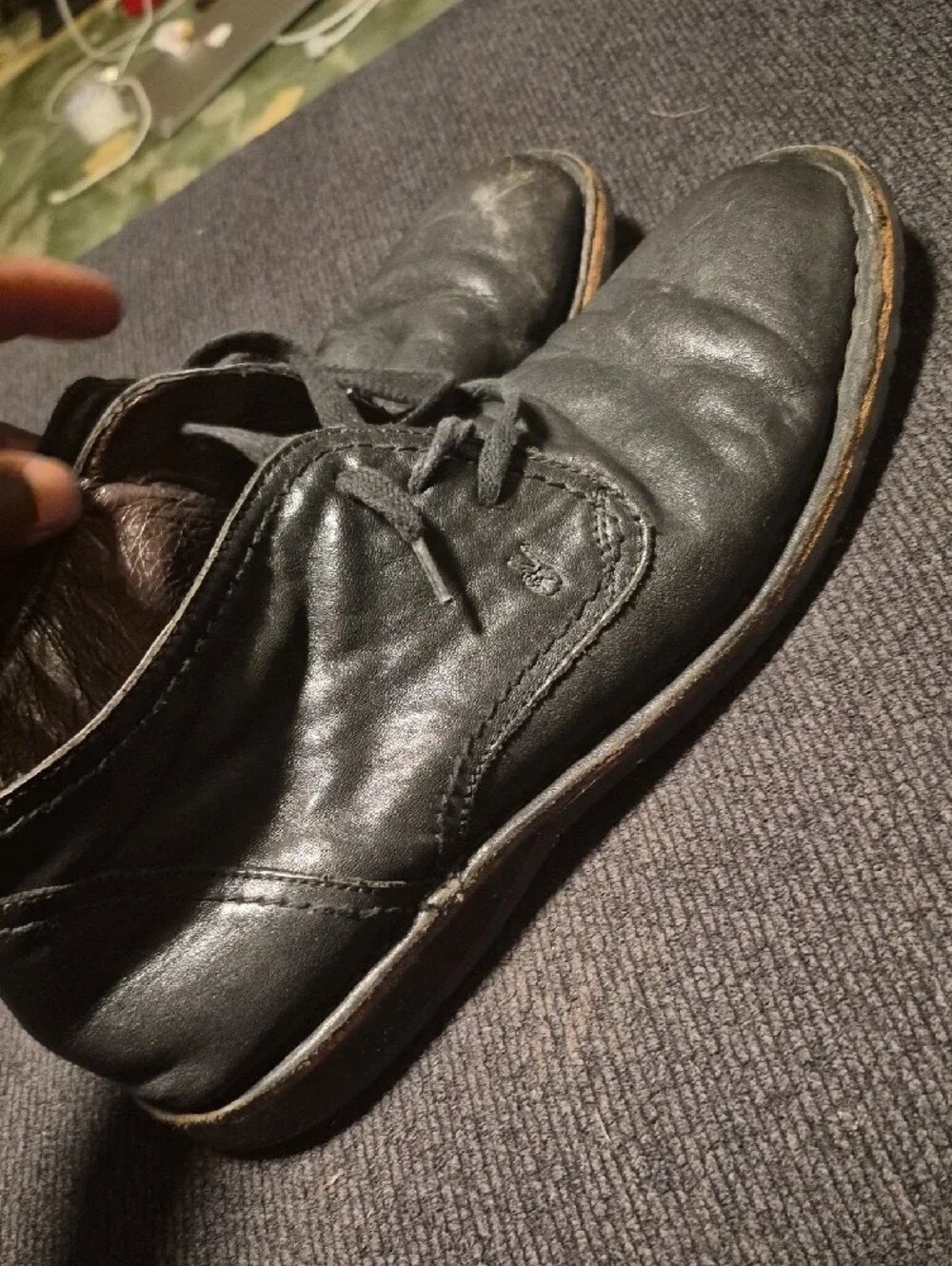 John Varvatos Black Leather Chukka Boots